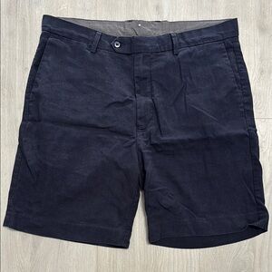 🔥BUNDLESALE Mens 36 Daniel Cremieux Blue Flat Front Shorts Linen Blend